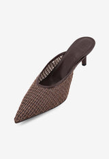 Brunello Cucinelli 55 Crystal Mesh Mules Brown MZGAC3214C8279_BROWN ROSE GOLD_40000196