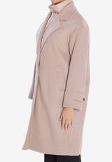 Herno Wool Buttoned Coat Pink CA000594D-33477-4135