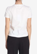 Max Mara Nerina Embroidered T-shirt White 2511971018600-13072-001