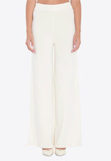 Max Mara Nigeria Wool Knit Pants White 2521336011600-12022-001