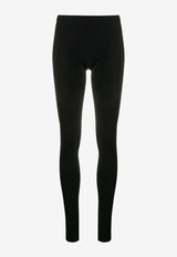 Valentino Mid-Rise Stretch-Fit Leggings Black LB0KF00X2VN0NO