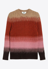 Fendi Mohair Wool Degrade Sweater Multicolor FZXE17AYLT/R_FENDI-F1TIN