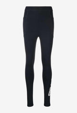 Stella McCartney Logo Print Scuba Leggings Black 603681SPW054000