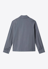 Fendi Zip-Up Overshirt Gray FW1393AUVI/S_FENDI-F0DUC