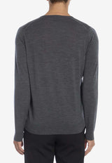 John Smedley Lundy Wool Sweater Gray LUNDY--CHARCOL