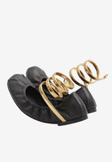 Rene Caovilla Juniper Nappa Leather Ballet Flats Black C12186010-NA01-V017