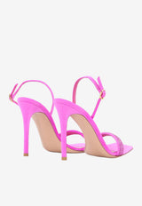 Gianvito Rossi Britney 105 Velvet Sandals Fuchsia G3219415RIC-CLL-BLUM