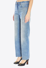 Valentino Chez Valentino Faded Jeans Light Blue 7B3DD20G-9HC-558