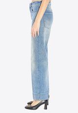 Valentino Chez Valentino Faded Jeans Light Blue 7B3DD20G-9HC-558