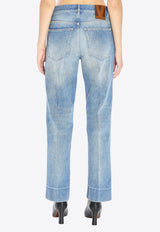 Valentino Chez Valentino Faded Jeans Light Blue 7B3DD20G-9HC-558