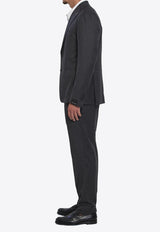 Tagliatore Single-Breasted Wool and Silk Suit Gray 2SMC22K01-520038-S1227