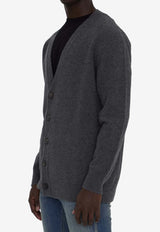 Maison Margiela Wool Buttoned Cardigan Charcoal S50HP0014-M13058-859M