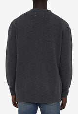 Maison Margiela Wool Buttoned Cardigan Charcoal S50HP0014-M13058-859M