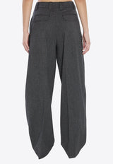 TheLatest Cara Wide-Leg Tailored Pants Gray 3116W0218-ABTP-T0012