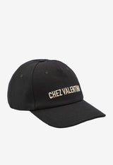 Valentino Chez Valentino Baseball Cap Black 7Y2HDA41-FVH-0NA