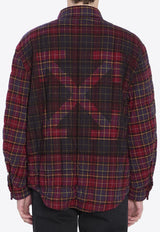 Off-White Spray Arrow Padded Check Jacket Multicolor OMES01AF25-FAB002-2810
