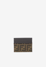 Fendi FF Monogram Leather Cardholder Brown 7M0164-ALWK-F0L3T