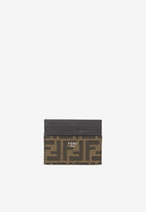Fendi FF Monogram Leather Cardholder Brown 7M0164-ALWK-F0L3T