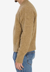 AMI PARIS Alpaca Blend Sweater Beige HKS824-KN0021-280