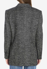 Dolce & Gabbana Double-Breasted Chevron Jacket  Gray F293DT-FCZAF-S8030