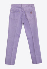Notify Capri Straight-Leg Pants Purple 71907--