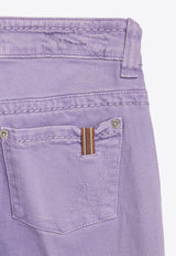 Notify Capri Straight-Leg Pants Purple 71907--