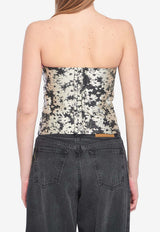 Stella McCartney Floral Bustier Top  Multicolor 20382-.-