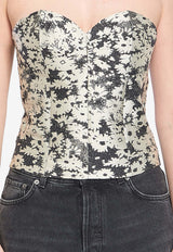 Stella McCartney Floral Bustier Top  Multicolor 20382-.-