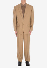 Saint Laurent Single-Breasted Wool Blazer Beige 813942-Y405W-7557
