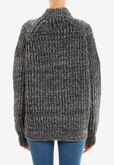 Plan C Wool Mélange Sweater Gray MGCMA57K00FW013--CAR01