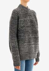 Plan C Wool Mélange Sweater Gray MGCMA57K00FW013--CAR01
