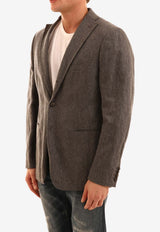 Tonello Wool-Blend Single-Breasted  Jacket Gray 82363--