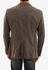 Tonello Wool-Blend Single-Breasted  Jacket Gray 82363--