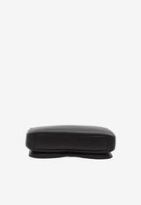 Roger Vivier Large Viv' Choc Nappa Leather Shoulder Bag  Black RBWAOGJ0300-YDR-B999