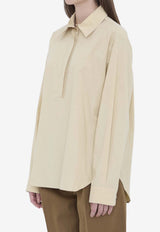 The Row Margan Long-Sleeved Shirt Sand 10303-W4075-SAN