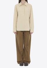 The Row Margan Long-Sleeved Shirt Sand 10303-W4075-SAN