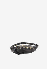 Valentino Nellcote Leather Belt Bag Black 7Y2B0R39-MJL-0NO