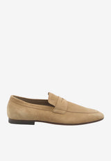 Tod's Suede Penny Loafers Beige XXM38K0GG10-RE0-801
