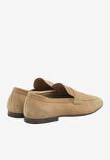 Tod's Suede Penny Loafers Beige XXM38K0GG10-RE0-801