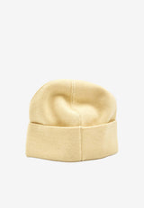 Valentino Chez Valentino Wool Knit Beanie Butter 7Y2HB02R-FZL-581