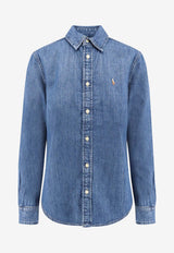 Polo Ralph Lauren  Long-Sleeved Denim Shirt Blue 710548539001_Denim_48136815