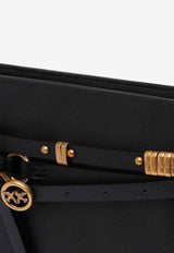 PINKO Medium Belted Shoulder Bag Black 106176A0QOZ99Q_Black_44129995