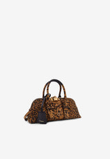 PINKO Leopard Print Suede Bowling Bag Brown 105334A32AM35Q_Spotted_44130552