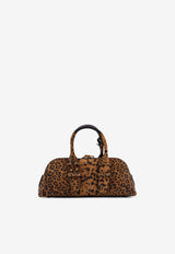 PINKO Leopard Print Suede Bowling Bag Brown 105334A32AM35Q_Spotted_44130552