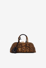 PINKO Leopard Print Suede Bowling Bag Brown 105334A32AM35Q_Spotted_44130552