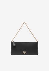 PINKO Horizontal Flat Shoulder Bag Black 102747A0F1Z99Q_Black_44130056