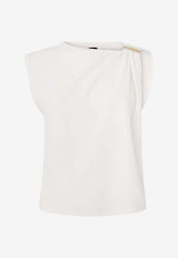 PINKO Melody Sleeveless Top White 106478A35DZ05_White_44129811