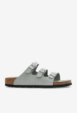 Birkenstock Florida Nubuck Leather Sandals Sage 1029450_PURE SAGE