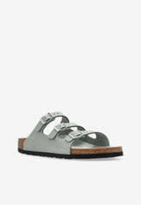 Birkenstock Florida Nubuck Leather Sandals Sage 1029450_PURE SAGE
