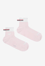 Thom Browne Hector Intarsia Knit Crew Socks Pink FAS240AY3011_642